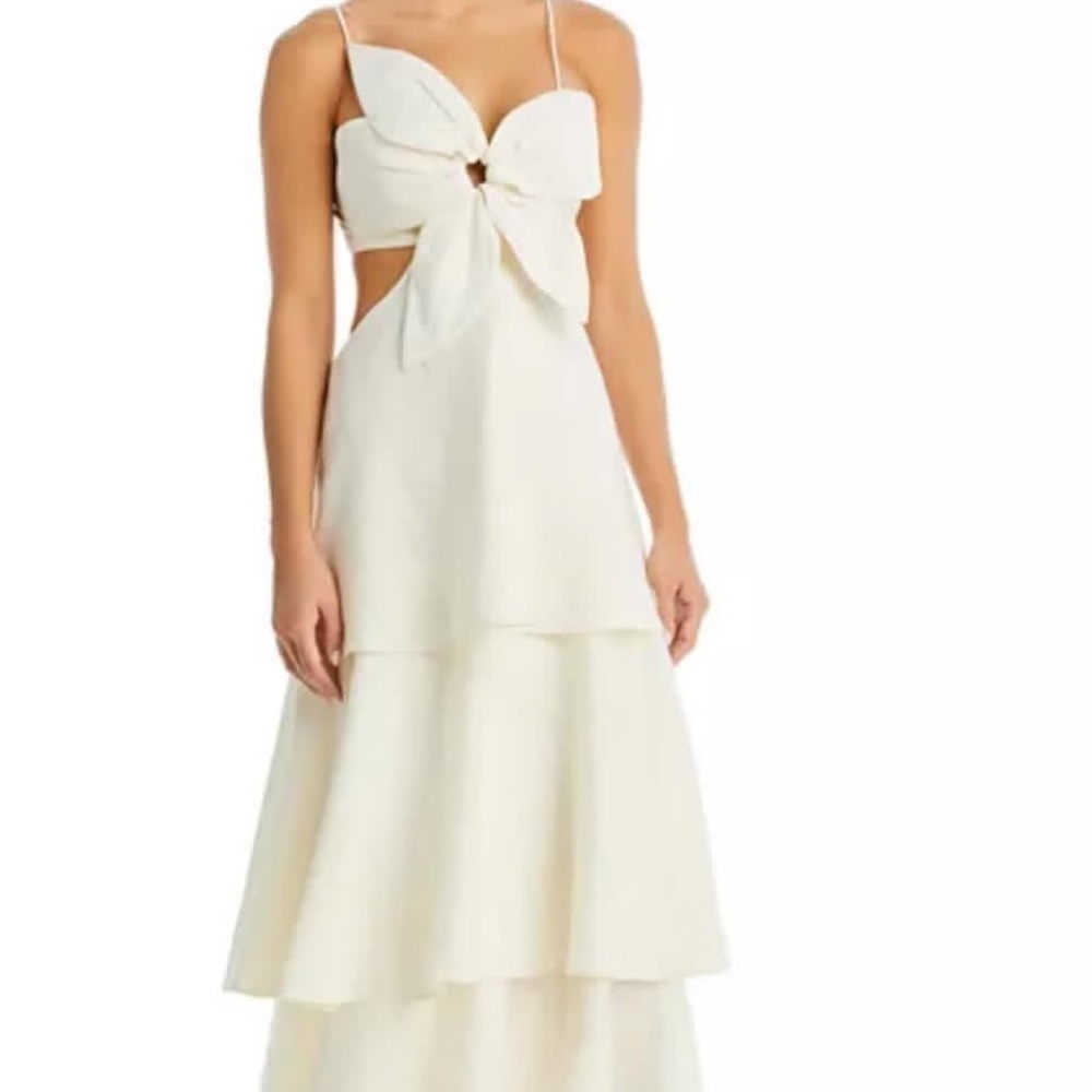 FARM Rio Cream Maxi Dress